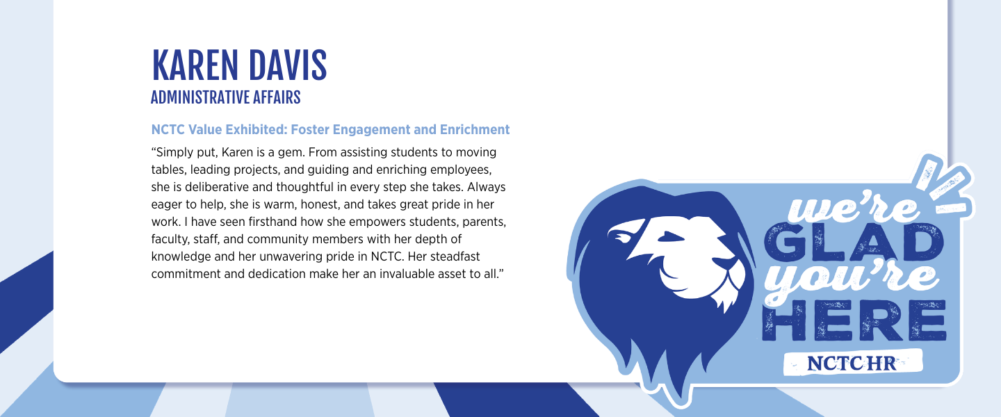 Karen Davis KUDOSMARCH26